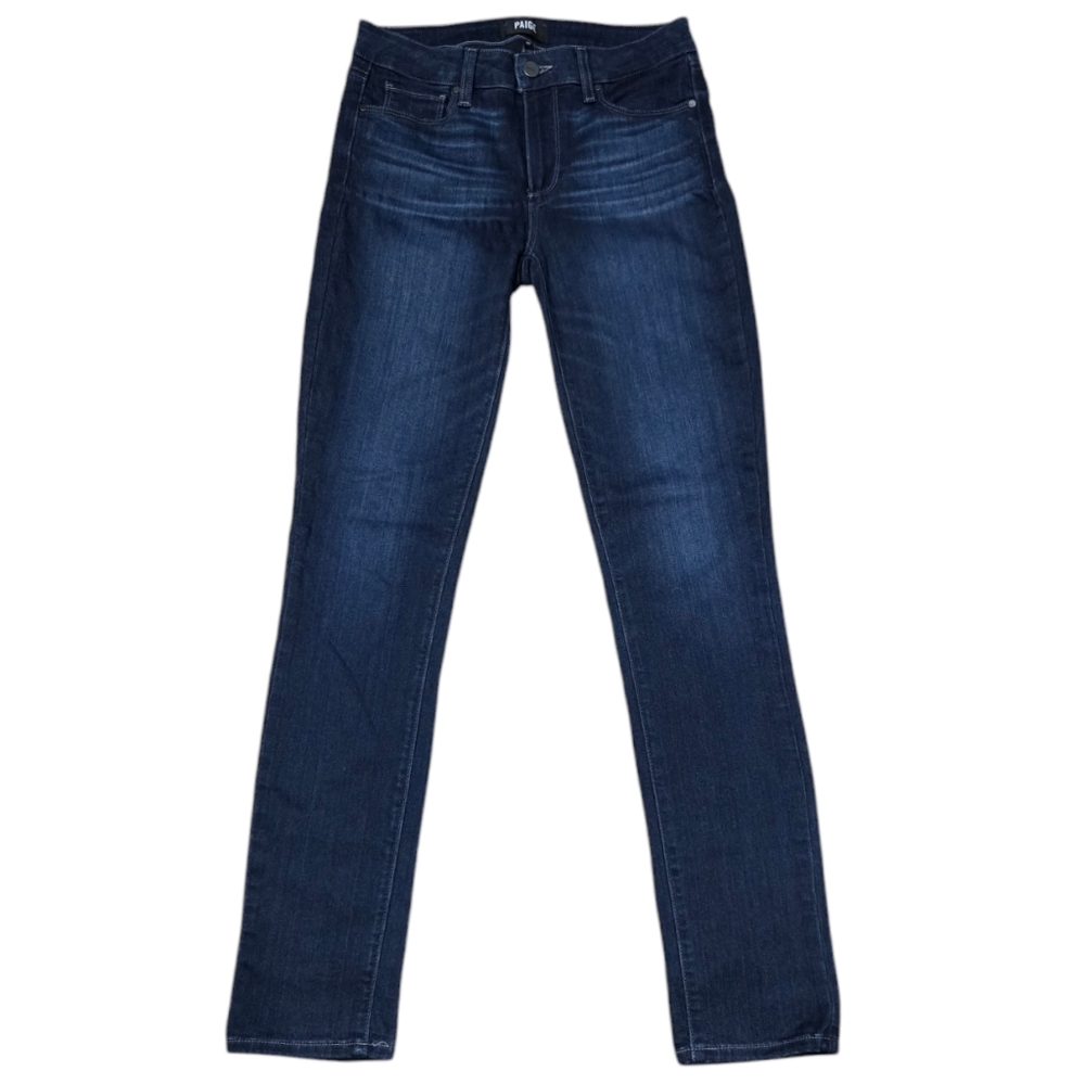 Paige Skyline Skinny Denim Dark Wash Jeans Cotton 27